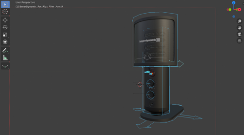 Microphone Beyer Dynamic Fox (Rigged) preview image